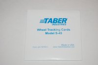 Taber Model S-45 Wheel tracking Card pkg 15