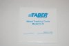 Taber Model S-45 Wheel tracking Card pkg 15